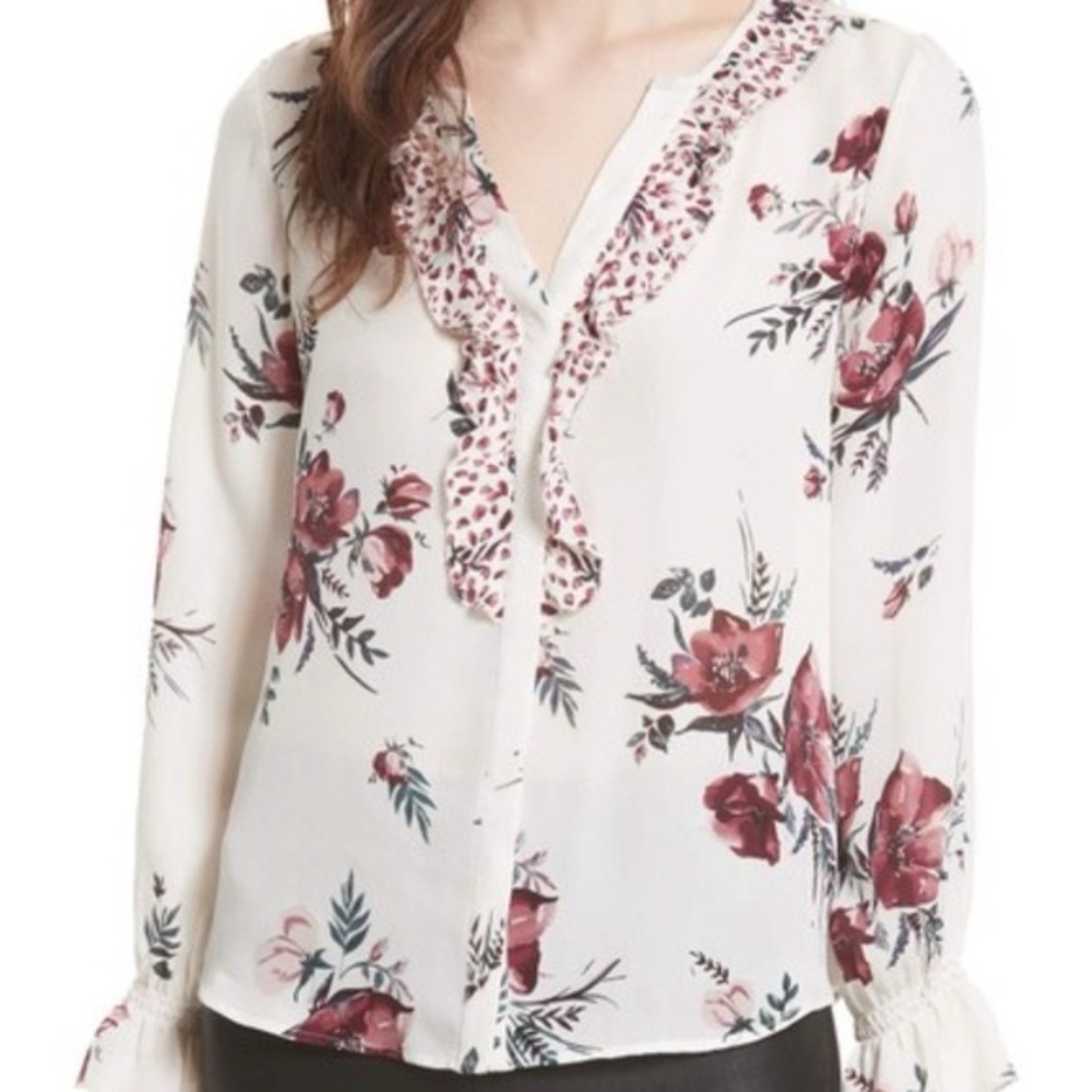 Joie Jayanne Floral Print Women's Blouse Sz M